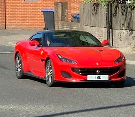 UK Number Plate 1 BD